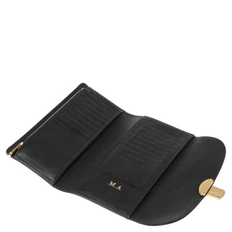 Louis Vuitton Louis Vuitton Monogram Amelia Wallet In Black 